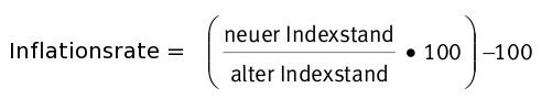 Formel zur Berechnung der Inflationsrate